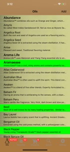 My Essential Oil Remedies Lite screenshot #1 for iPhone