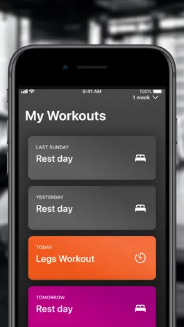 Game screenshot WX Workout Scheduler apk