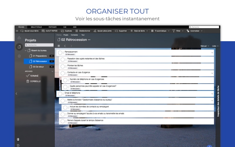 Screenshot #1 pour Organize:Pro