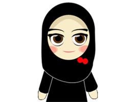 Muslim Hijab Girl Greetings