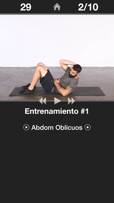 Entrenamiento Diario Abdomen Captura de pantalla de la aplicación