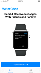 WristChat for Facebook screenshot