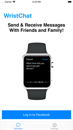 WristChat for Facebook screenshot 3
