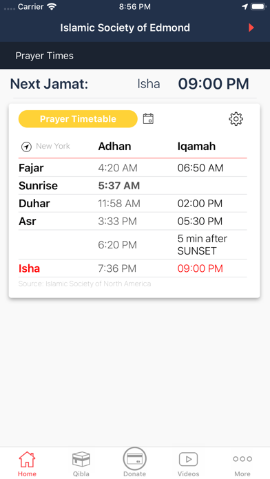 Islamic Society of Edmund Screenshot