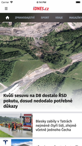 iDNES.cz screenshot