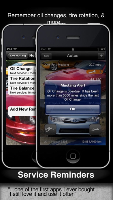 Car Care fuel & service log Screenshot
