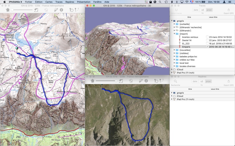 Iphigénie X, the hiking map Screenshot