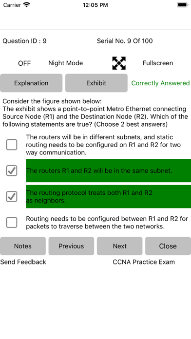 Exam Sim For CCNA 200-301 Screenshot