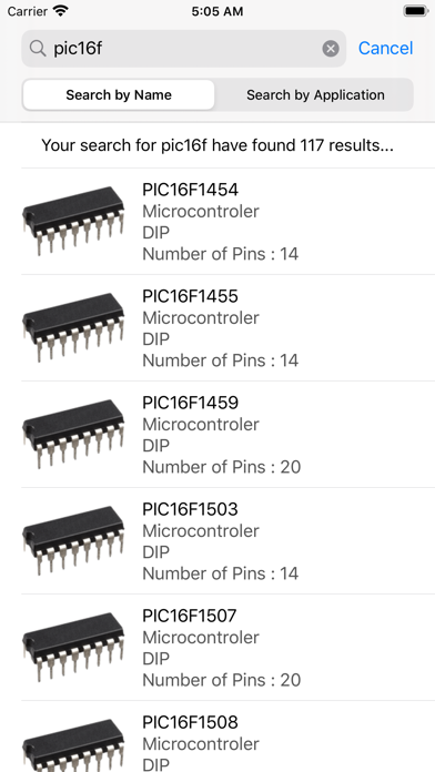 Screenshot #2 pour Electronic Component Pinouts