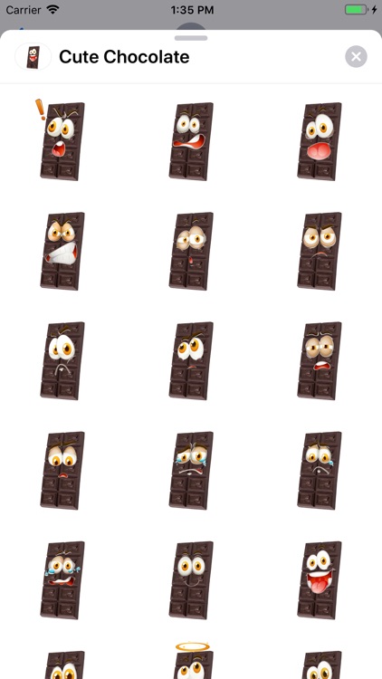 Cute Chocolate Sticker Pack