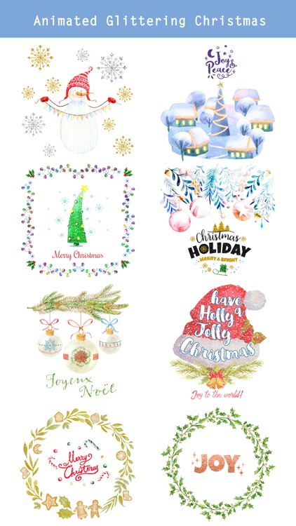 Animated Glittering Christmas