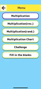 Multiplication Table Practice screenshot #2 for iPhone