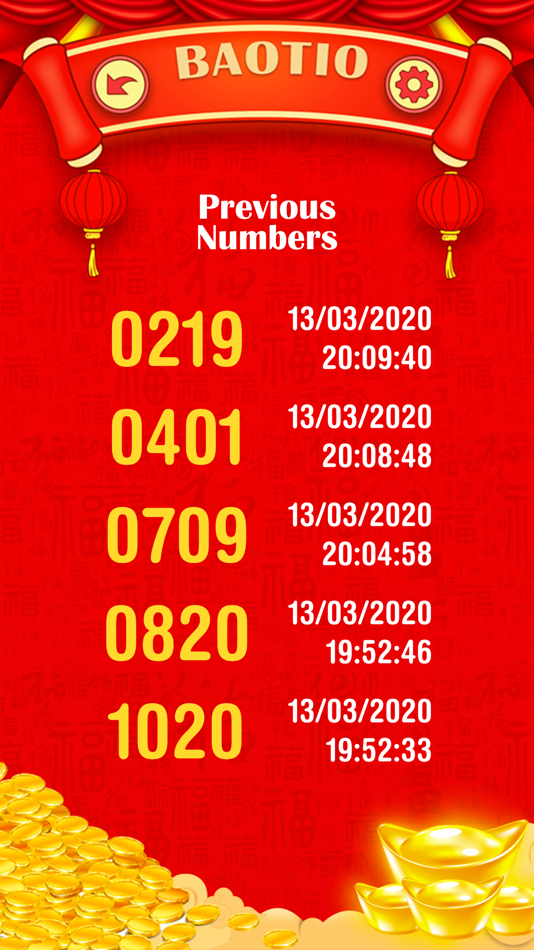 #3. BaoTio: Unique 4D Lucky Number (iOS) 由: CHIAM JACK KEN