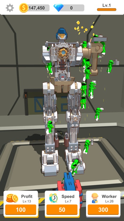 Idle War Robot screenshot-3