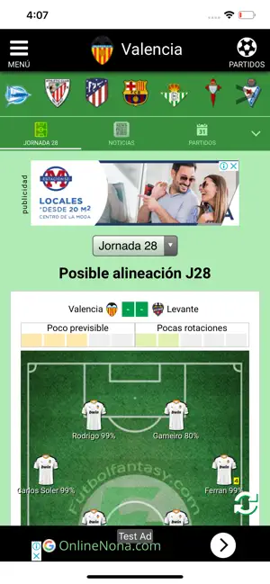 FútbolFantasy iPhone screenshot 2