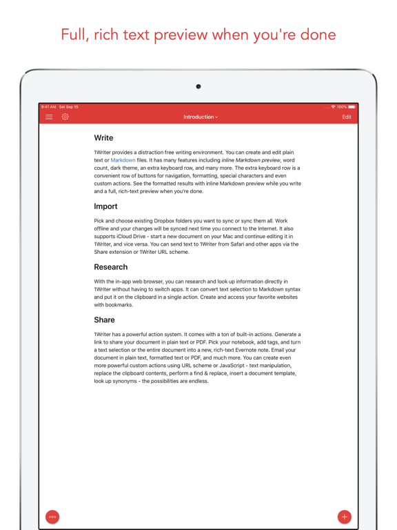 1Writer - Markdown Text Editorのおすすめ画像4