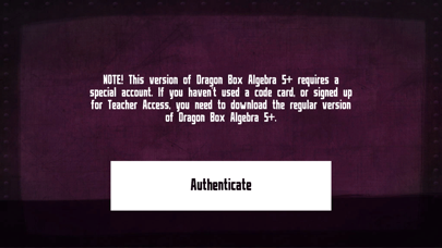 Screenshot #1 pour Login Access: DB Algebra 5+