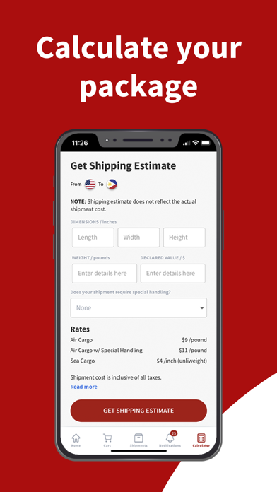 ShippingCart Screenshot