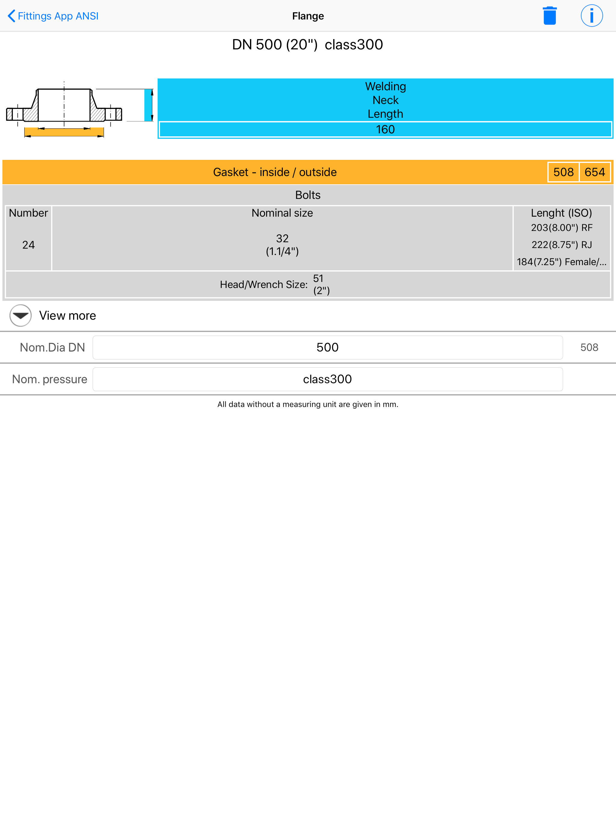 Fittings App ANSI