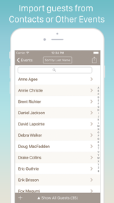 Guest List Organizer Pro screenshot