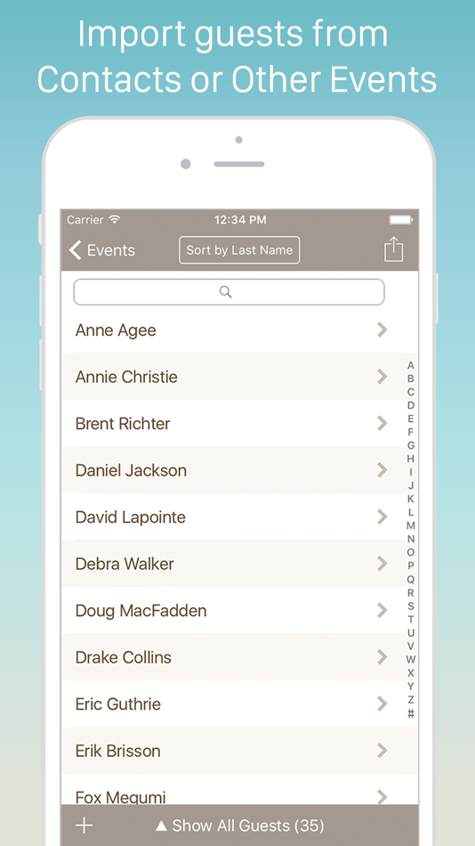 #1. Guest List Organizer Pro (iOS) 由: Olha Ievenko