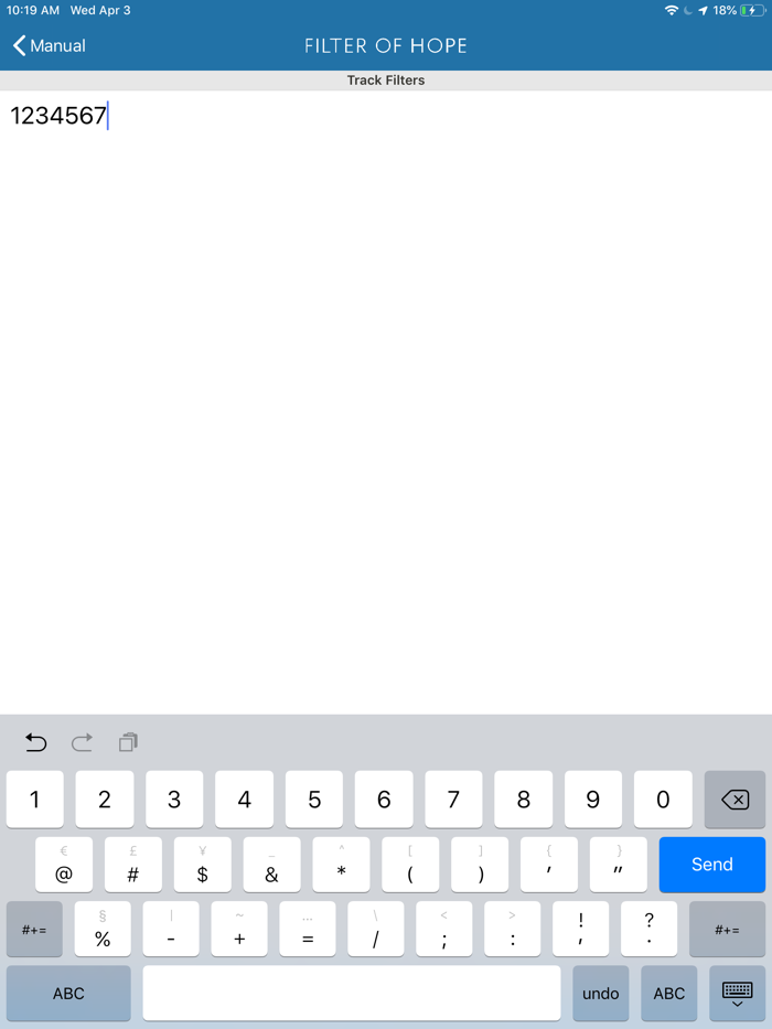 Filter of Hope Tracker App