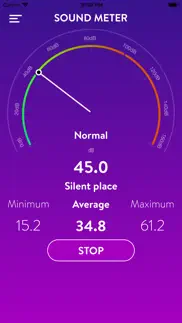 sound meter (noise detector) iphone screenshot 1