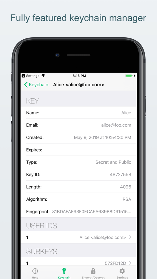 #6. PGP Everywhere (iOS) 来自: Future Spin Software, LLC