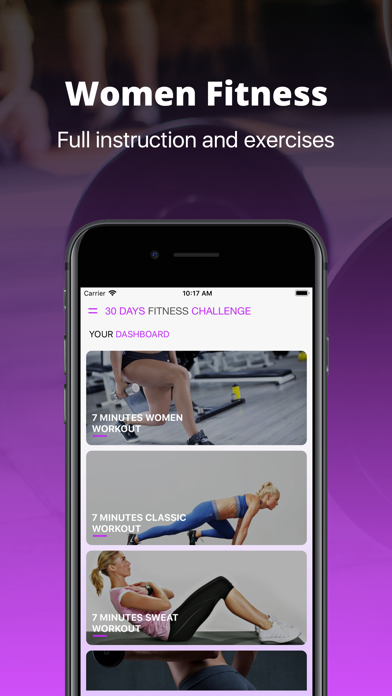 Female Workout Challenge Screenshot