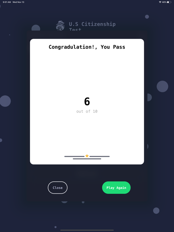 Karen U.S Citizenship iPad screenshot 5 - Education app