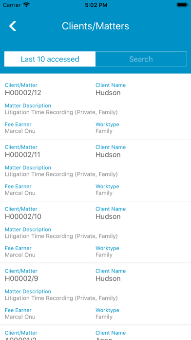 Screenshot #3 pour Litigation Time Recording