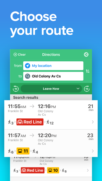 Boston Transit • MBTA T & Bus screenshot 2