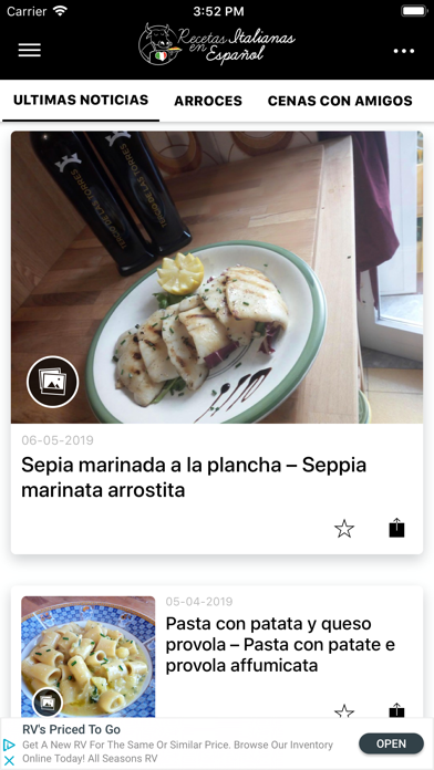 Recetas Italianas Screenshot