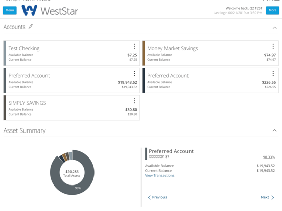 Screenshot #4 pour WestStar Bank
