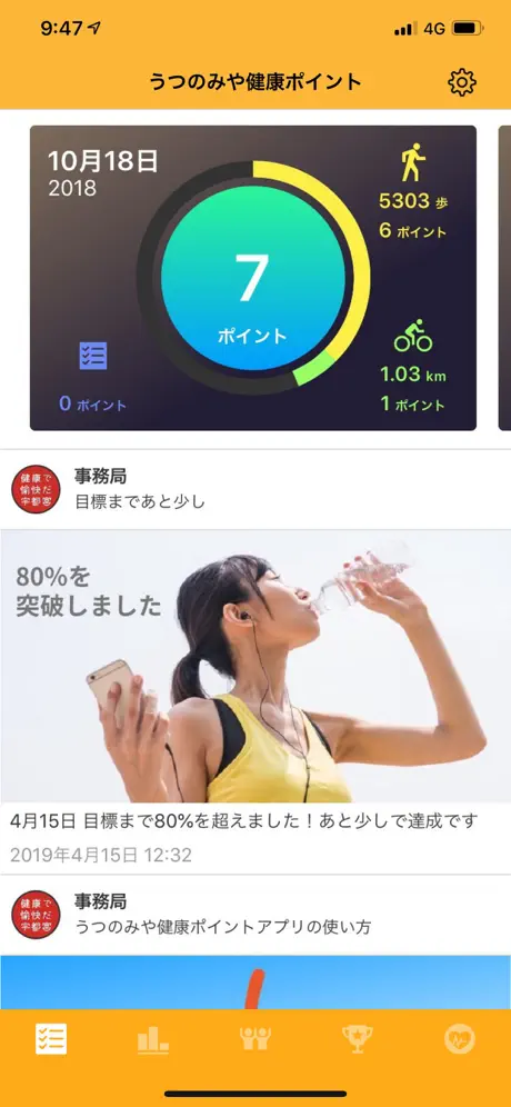 うつのみや健康ポイント