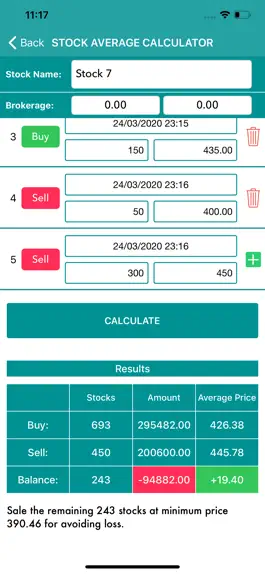 Game screenshot Stock Average Price Calculator hack