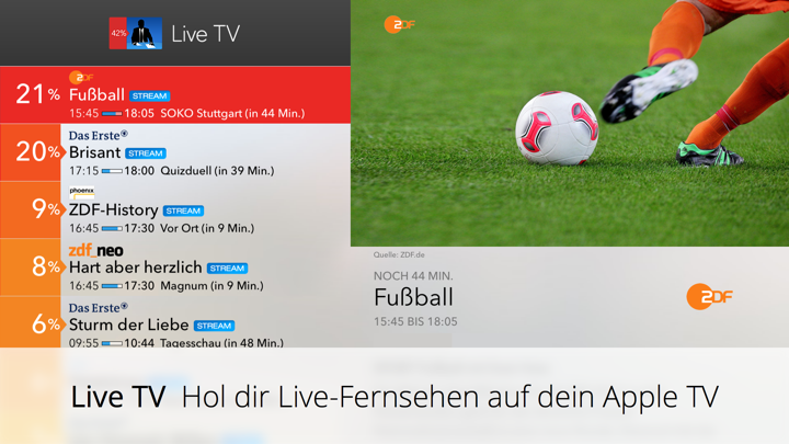 Screenshot #1 pour Live TV – Fernsehen IP TV