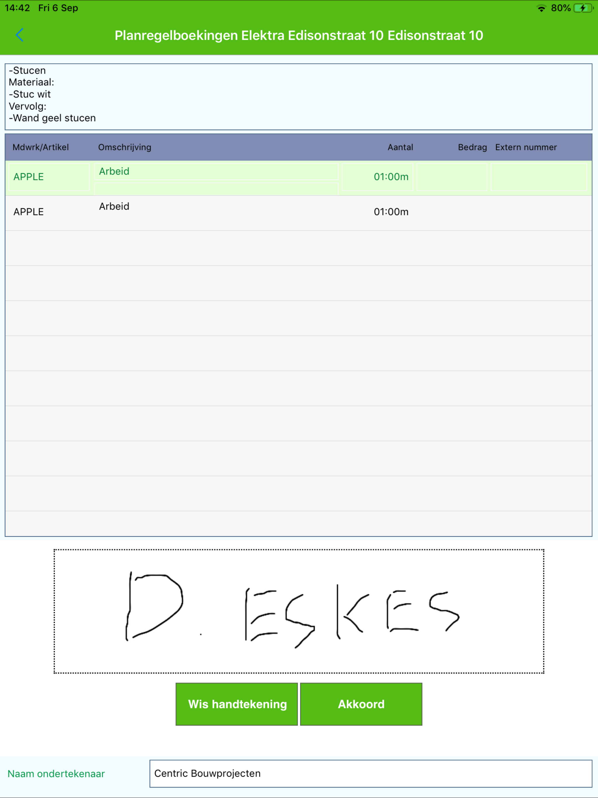 ALERT-Werkbon screenshot 5
