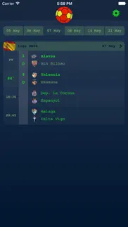 live results for spanish liga iphone screenshot 1