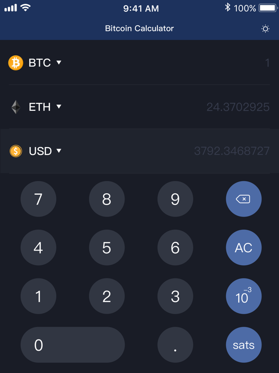 Screenshot #5 pour Bitcoin Calculator & Converter