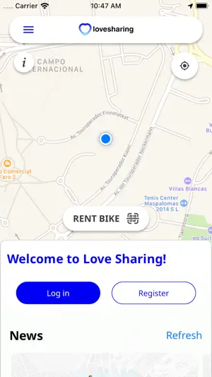 Lovesharing bikes screenshot 2