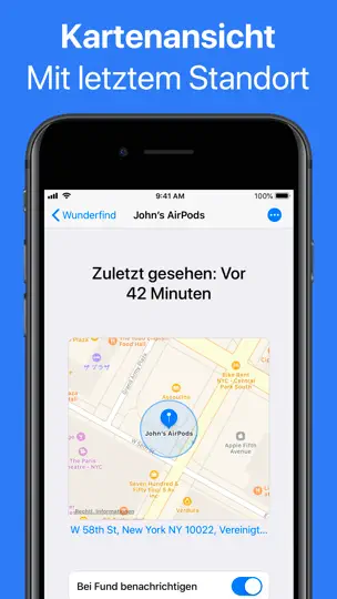 Screenshot von Wunderfind: Gerät Finden auf dem iPhone 3