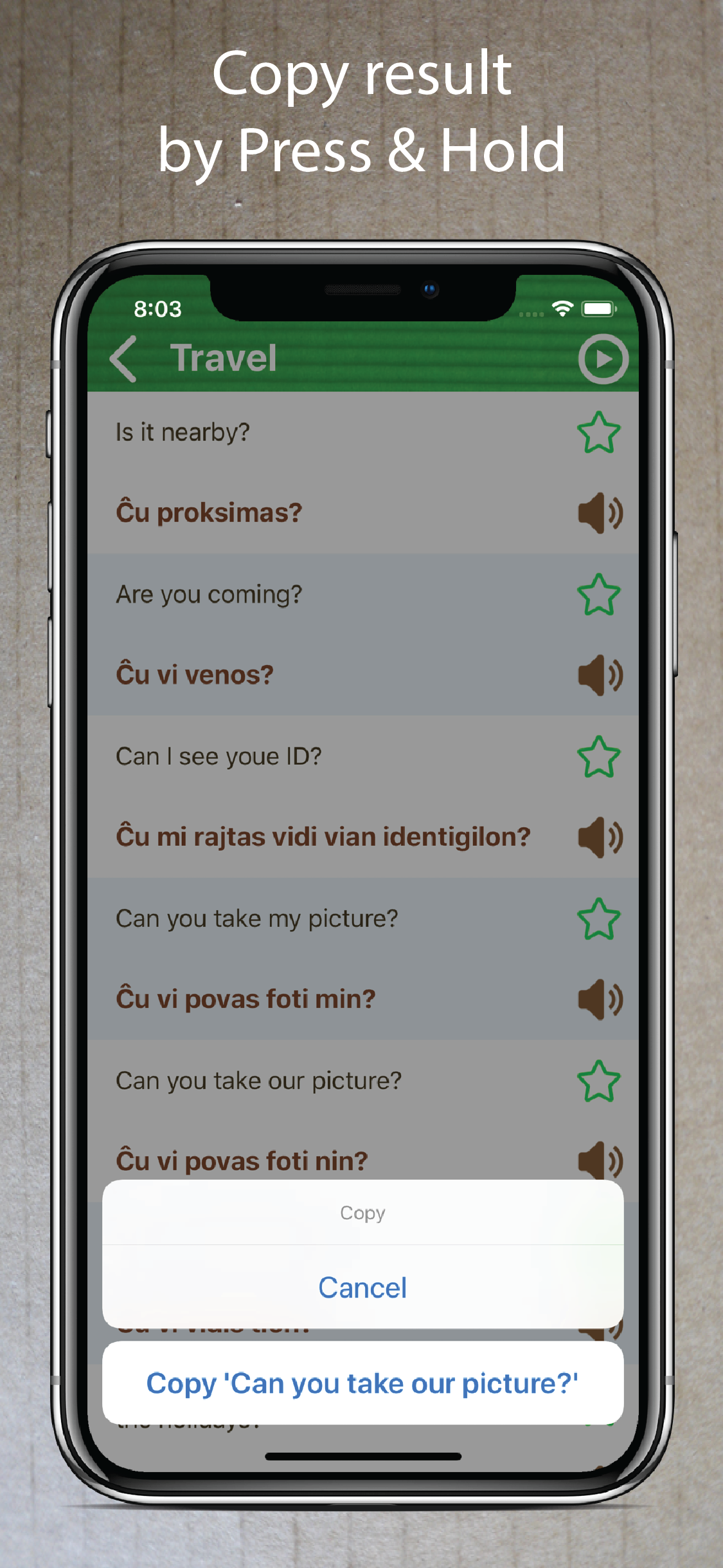 Learn Esperanto Phrasebook Pro screenshot 3