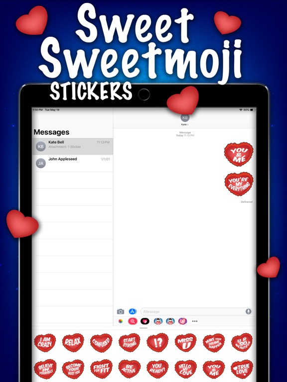 Screenshot #5 pour Sweet Sweetmoji Stickers