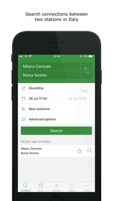 Train Timetables in Italy screenshot