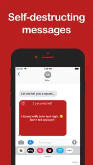self-destructing messages iphone screenshot 1
