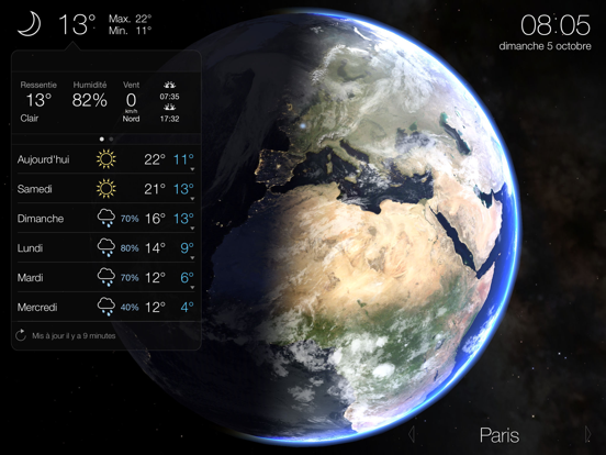 Screenshot #4 pour Living Earth - Clock & Weather