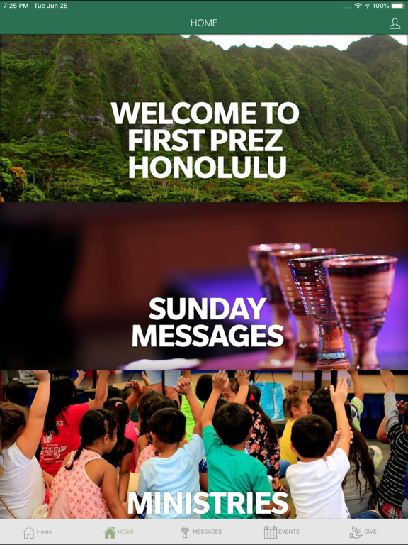 First Presbyterian Honolulu iPad screenshot 2 - Lifestyle app