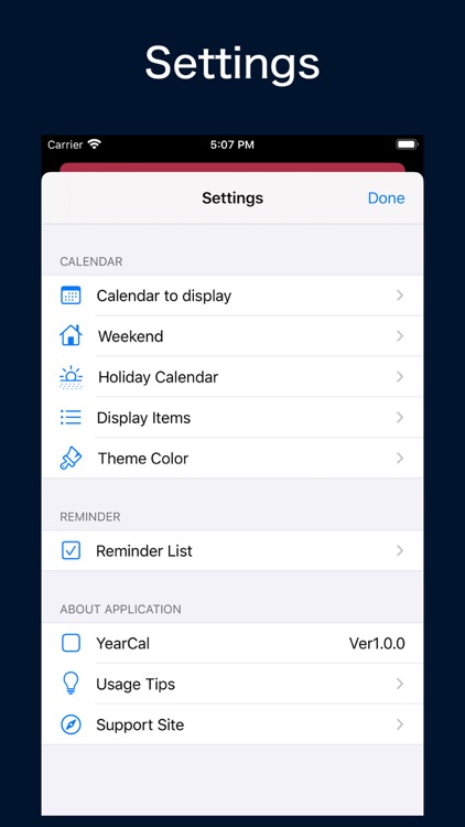 YearCal - Vertical Calendar screenshot-4