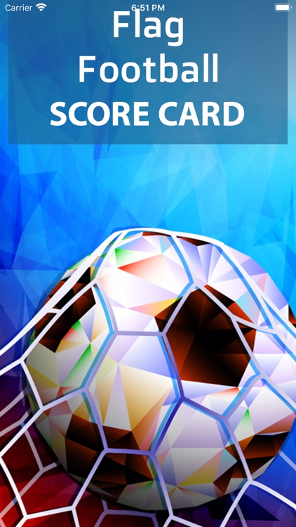 Flag Football Score Card